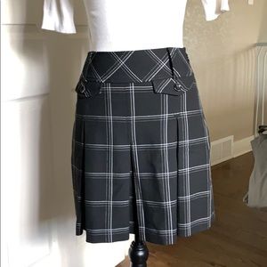 Loft Plaid Pleated Skirt